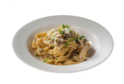 Фото шага рецепта Домашняя паста с белыми грибами 151563 шаг 19  