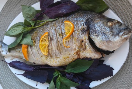 Фото шага рецепта Дорада со свежим базиликом 175931 шаг 12  