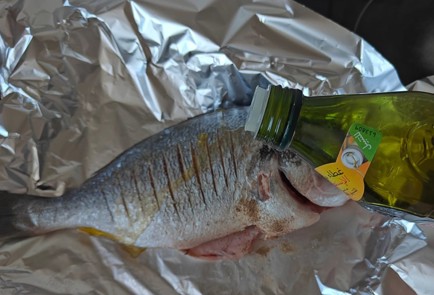 Фото шага рецепта Дорада со свежим базиликом 175931 шаг 5  