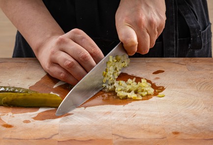 Фото шага рецепта Драники с печенью трески 175751 шаг 9  