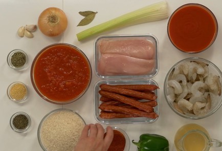 Фото шага рецепта Креольское жаркое джамбалайя 136876 шаг 1  