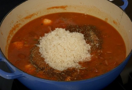 Фото шага рецепта Креольское жаркое джамбалайя 136876 шаг 8  