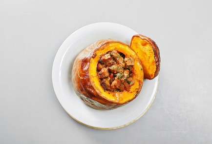 Фото шага рецепта Фаршированная бараниной тыква 30049 шаг 8  