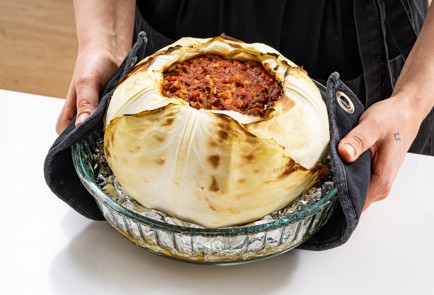 Фото шага рецепта Фаршированная капуста с соусом бешамель 188905 шаг 9  