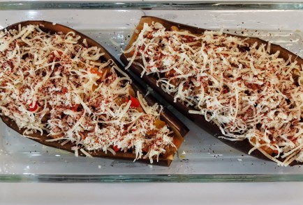 Фото шага рецепта Фаршированные баклажаны с пикантной начинкой 152368 шаг 9  