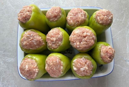 Фото шага рецепта Фаршированные перцы с рисом 189765 шаг 7  