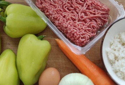 Фото шага рецепта Фаршированные перцы с рисом 174058 шаг 1  