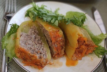 Фото шага рецепта Фаршированные перцы с рисом 174058 шаг 17  