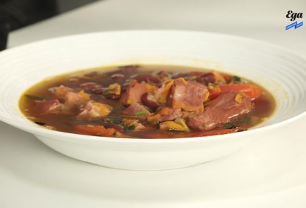 Фото шага рецепта Фасолевый суп с копченостями 125803 шаг 4  