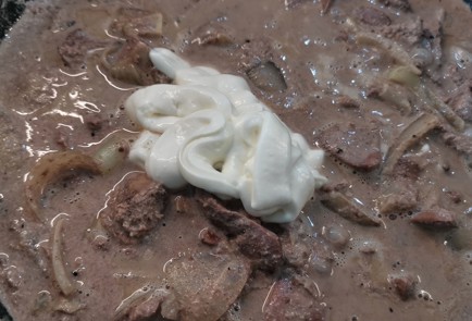 Фото шага рецепта Феттучини ширатаки с печенью 174439 шаг 10  