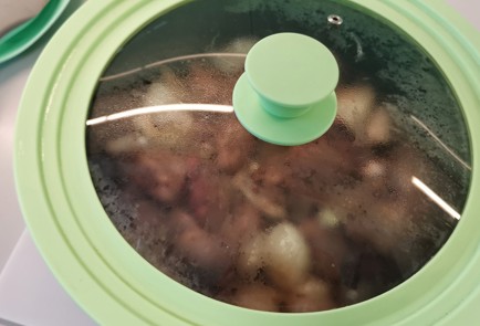 Фото шага рецепта Феттучини ширатаки с печенью 174439 шаг 6  