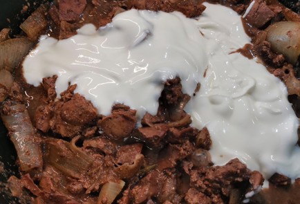 Фото шага рецепта Феттучини ширатаки с печенью 174439 шаг 9  