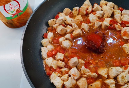 Фото шага рецепта Фетучини с курицей 188779 шаг 8