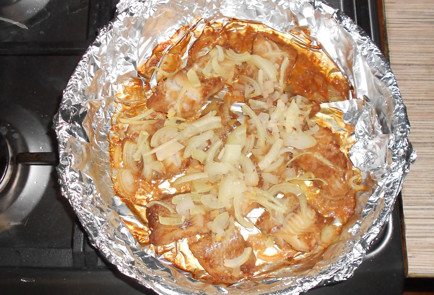 Фото шага рецепта Филе минтая в соусе унаги 152111 шаг 9  