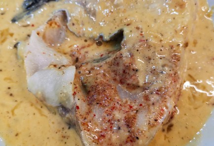 Фото шага рецепта Филе зубатки в яичном кляре 152755 шаг 7  