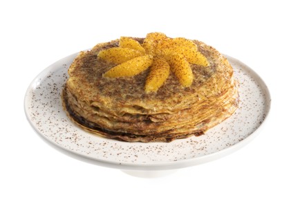 Фото шага рецепта Французский блинный торт с нутеллой и апельсиновой цедрой 114584 шаг 7  