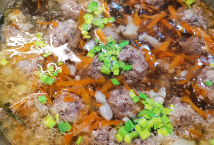 Фото шага рецепта Фрикадельковый суп с цветной капустой 152004 шаг 13  