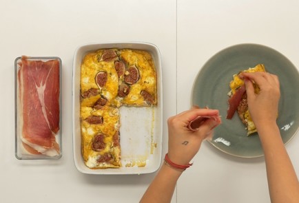 Фото шага рецепта Фриттата с инжиром и прошутто 137473 шаг 4  