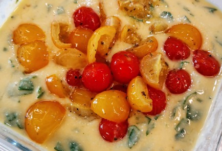 Фото шага рецепта Фриттата с рикоттой и шпинатом 151277 шаг 10  