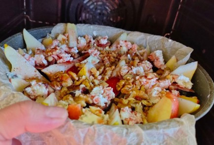 Фото шага рецепта Фрукты с сыром и орехами 174879 шаг 11  