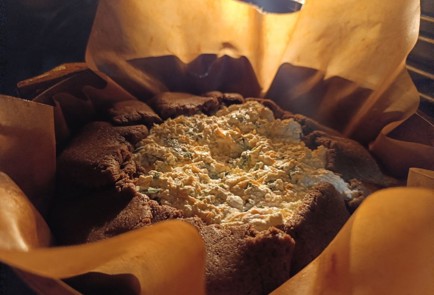 Фото шага рецепта Галета на ржаной муке с творогом шпинатом и морковью 190636 шаг 21  