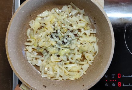 Фото шага рецепта Гарнир из тыквы с луком с куриным филе 174276 шаг 7