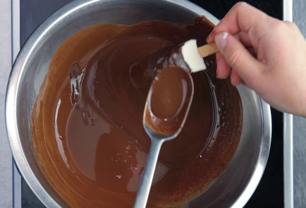 Фото шага рецепта Глазированный сырок со сгущенным молоком и мятой 57048 шаг 3  