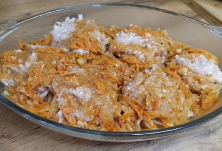 Фото шага рецепта Гнезда с фаршем из индейки 189137 шаг 9  