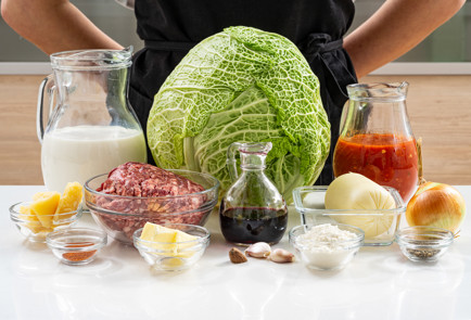 Фото шага рецепта Голубцы с фаршем болоньезе 190704 шаг 1  