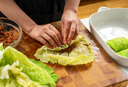 Фото шага рецепта Голубцы с фаршем болоньезе 190704 шаг 6  