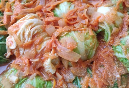 Фото шага рецепта Голубцы из пекинской капусты в духовке 173366 шаг 11  