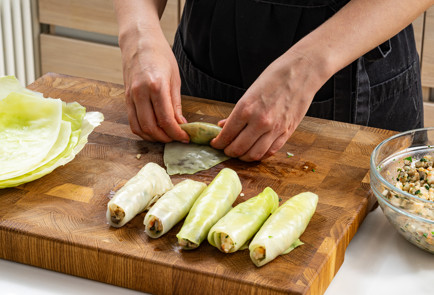 Фото шага рецепта Голубцы с креветками томям 190703 шаг 7  