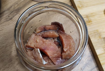 Фото шага рецепта Горбуша малосольная в масляной заливке 188692 шаг 11