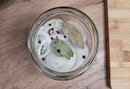 Фото шага рецепта Горбуша малосольная в масляной заливке 188692 шаг 12