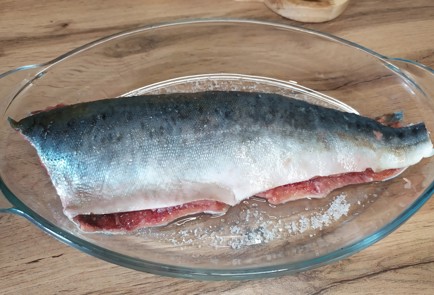 Фото шага рецепта Горбуша малосольная в масляной заливке 188692 шаг 6