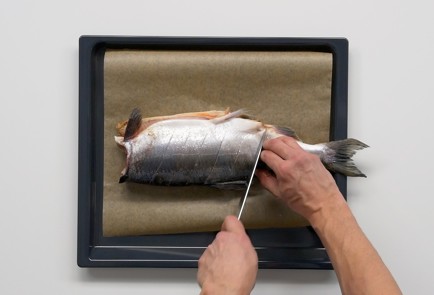 Фото шага рецепта Горбуша в духовке 151619 шаг 4  