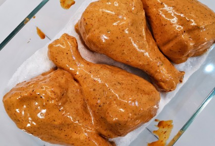 Фото шага рецепта Горчичные куриные ножки запеченные на соли 152572 шаг 9  