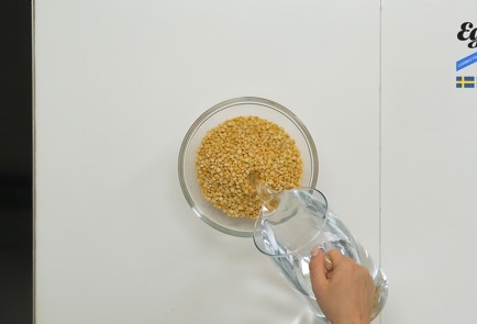 Фото шага рецепта Гороховый суп с блинчиками 136820 шаг 1  