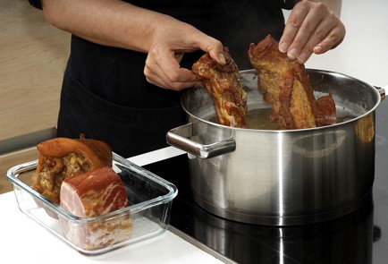 Фото шага рецепта Гороховый суп с копченостями 153129 шаг 3  