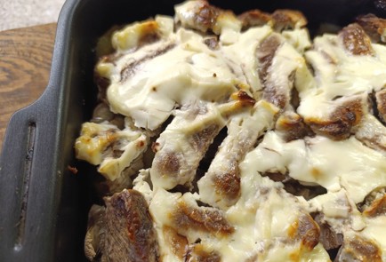 Фото шага рецепта Говядина пофранцузски с грибами 190866 шаг 15  