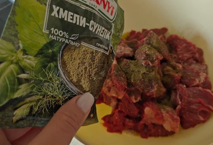 Фото шага рецепта Говядина с картофелем и морковью в рукаве 189358 шаг 4  