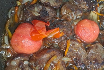 Фото шага рецепта Говяжья вырезка на сковороде 190041 шаг 12  