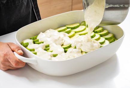 Фото шага рецепта Гратен из кабачков с сыром 189529 шаг 9  