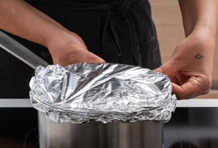 Фото шага рецепта Гречка с ближневосточным соусом схуг 174645 шаг 9  