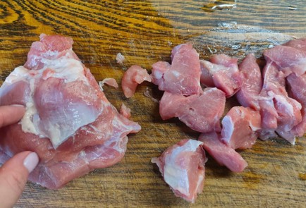 Фото шага рецепта Гречневая лапша соба с грибами луком и индейкой 175457 шаг 2  