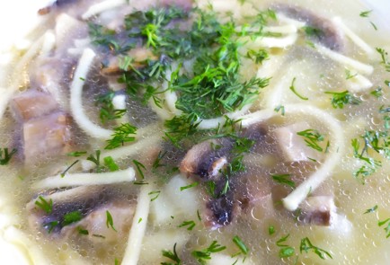 Фото шага рецепта Грибная лапша 189200 шаг 9  