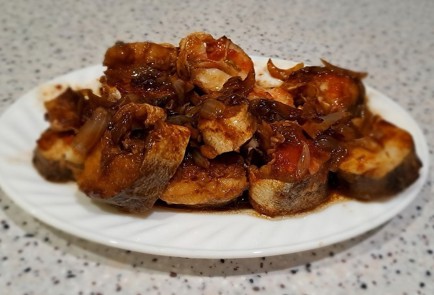 Фото шага рецепта Хек без муки на сковороде 189937 шаг 11  