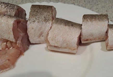 Фото шага рецепта Хек с рисом в духовке 189926 шаг 3  