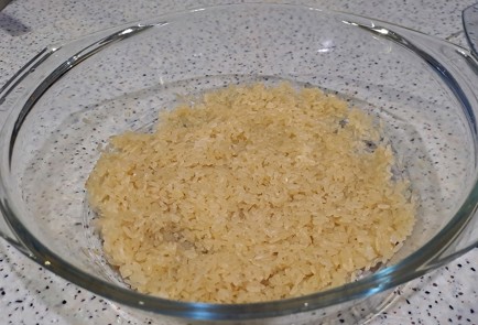 Фото шага рецепта Хек с рисом в духовке 189926 шаг 8  