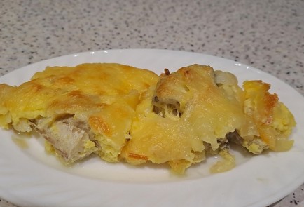 Фото шага рецепта Хек со сметаной и сыром в духовке 189927 шаг 11  